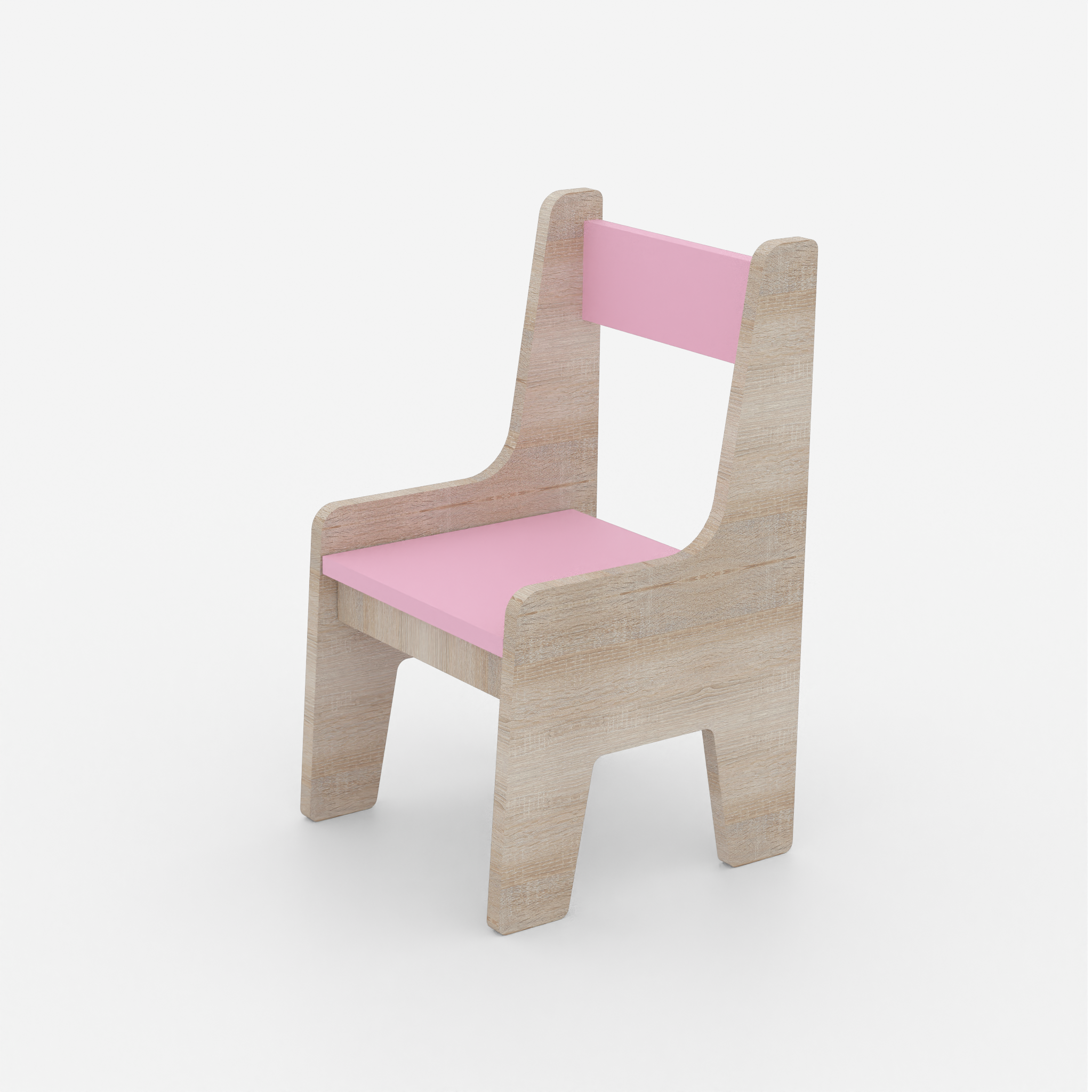 Topolino Toddler Activity Chair in Oak and Pink