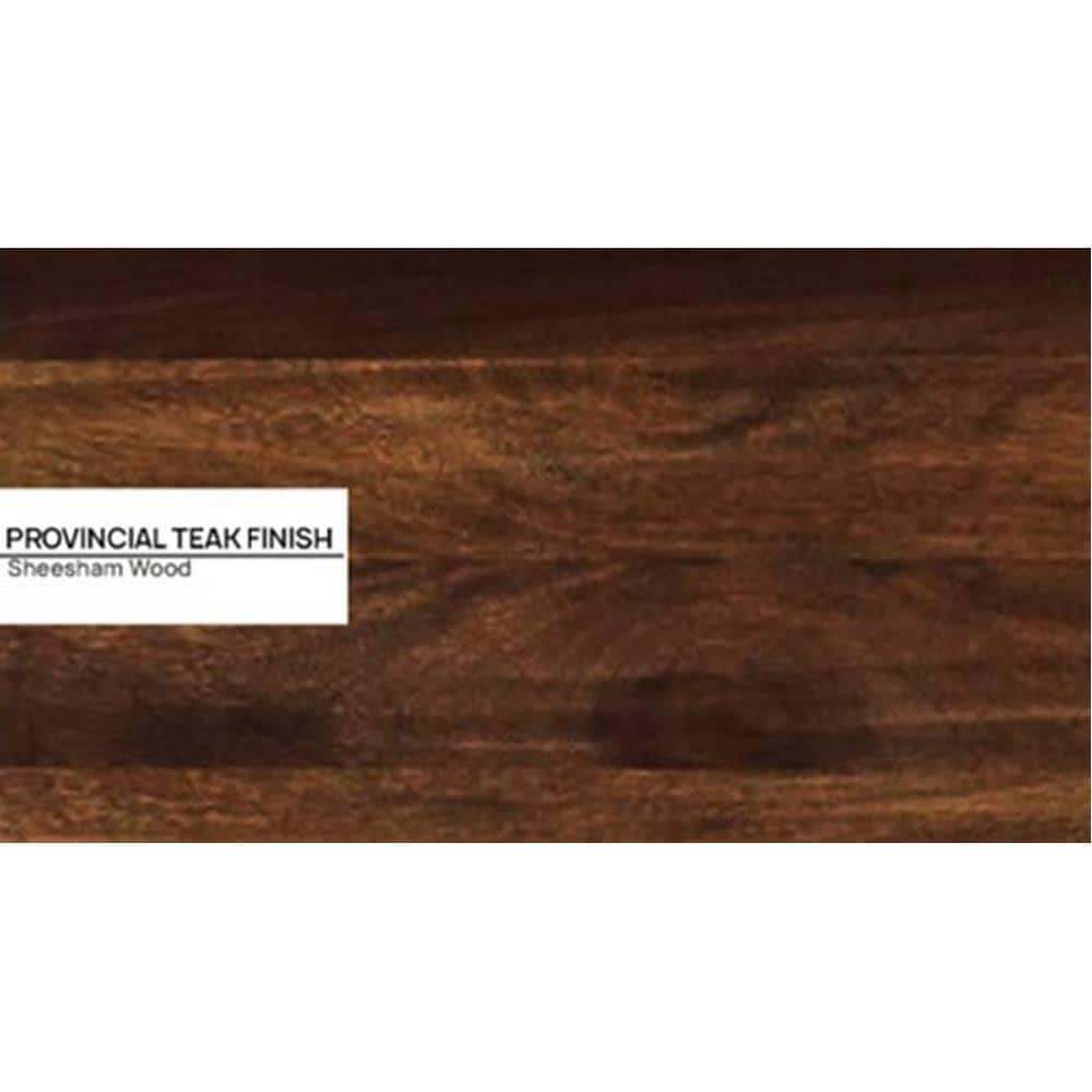 Monaco Solid Wood Single Size Non Storage Bed In Provincial Teak Finish