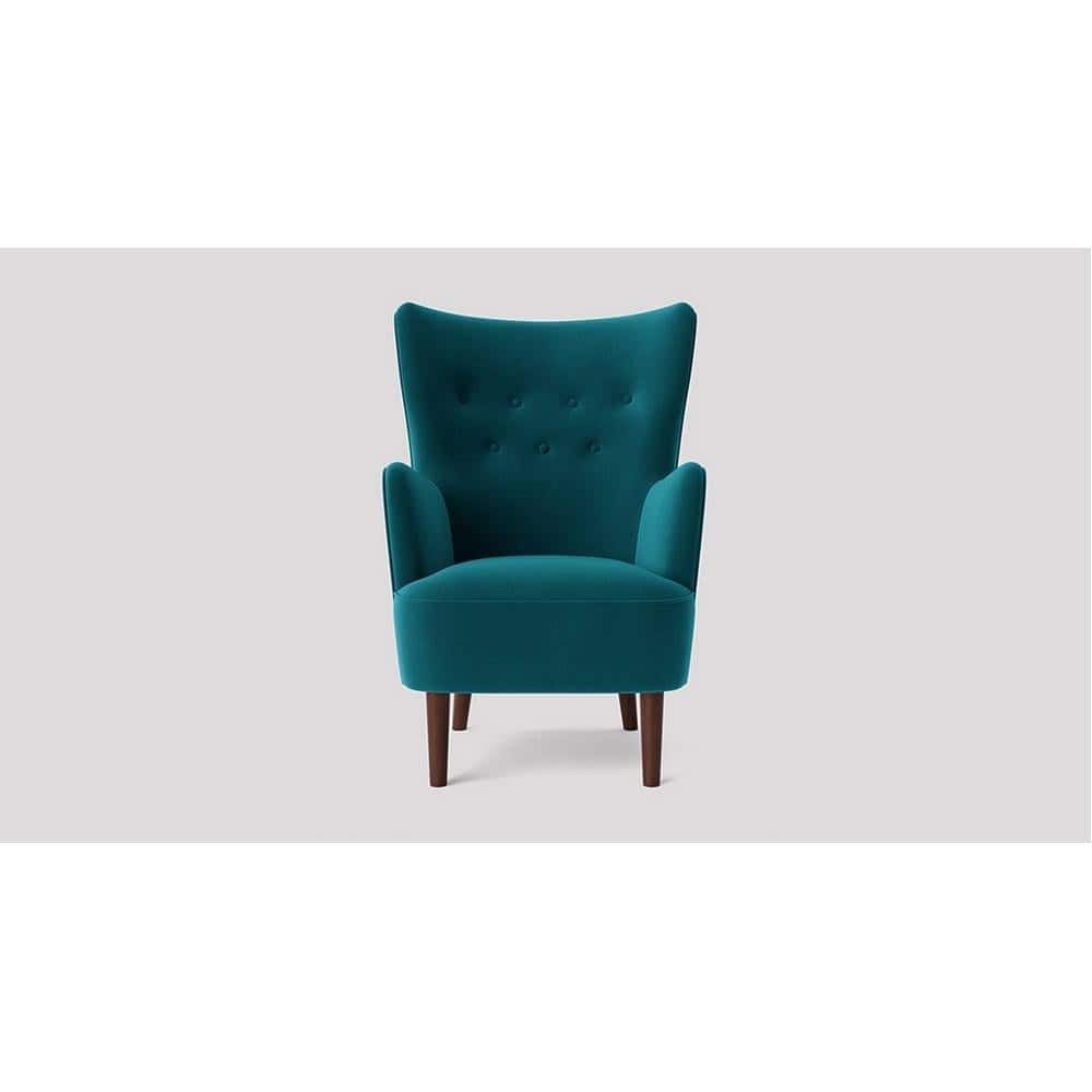 Ludwi Accent chair Velvet in T Blue Color
