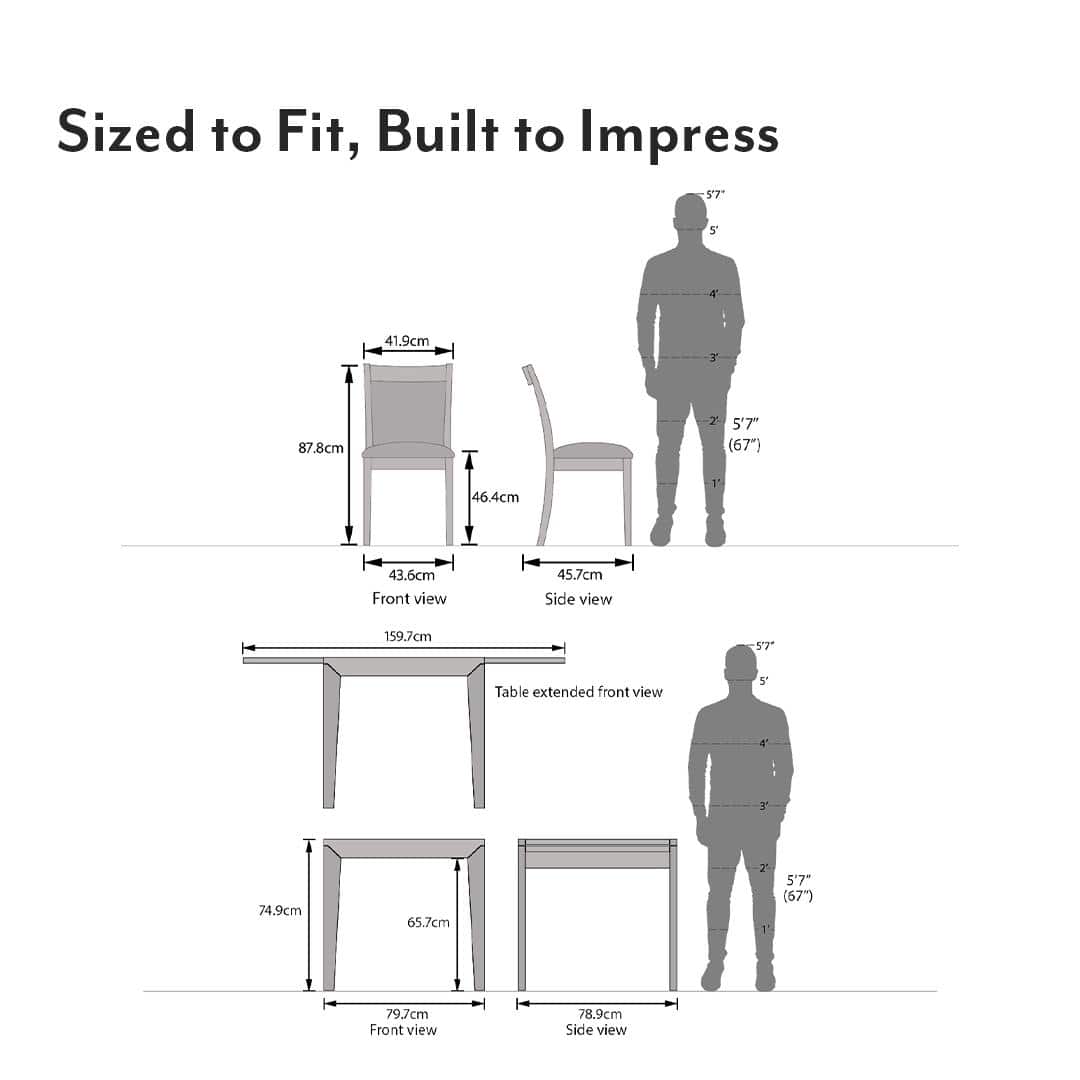 Murphy 4-To-6 Extendable - Dalla 4 Seater Dining Table Set (Colour- Grey , Finish- Dark Walnut)
