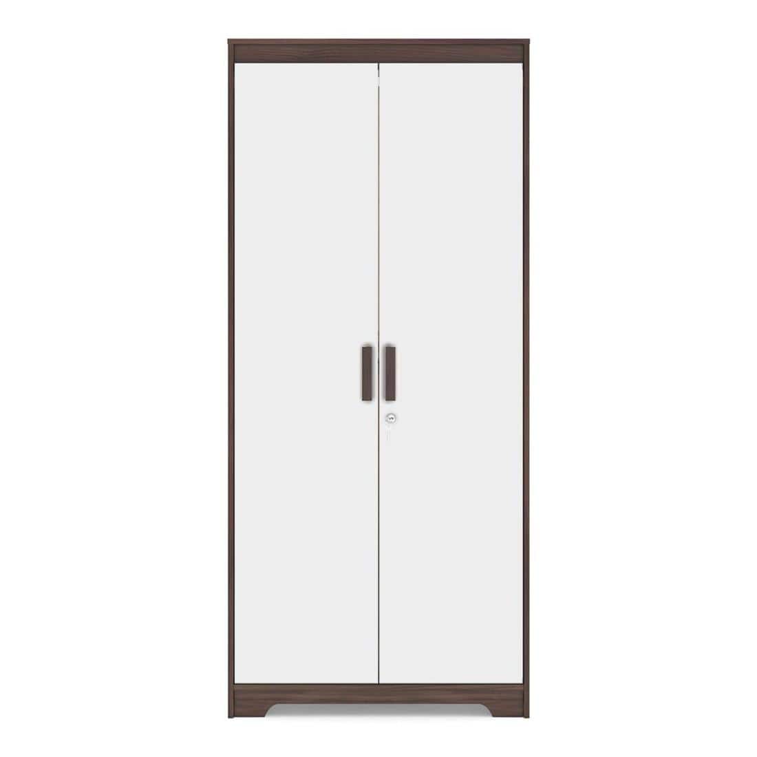 Miller 2 Door Wardrobe With Lock in Two Tone Finish