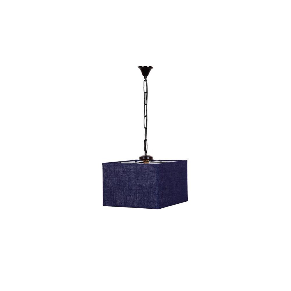 Conrad Blue Natural Fiber Hanging Light