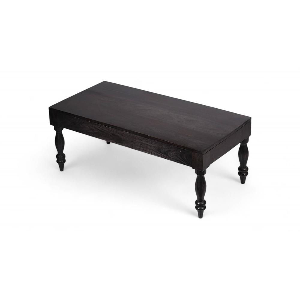 Hudson Sheesham Wood Coffee Table In Mahogany Finish