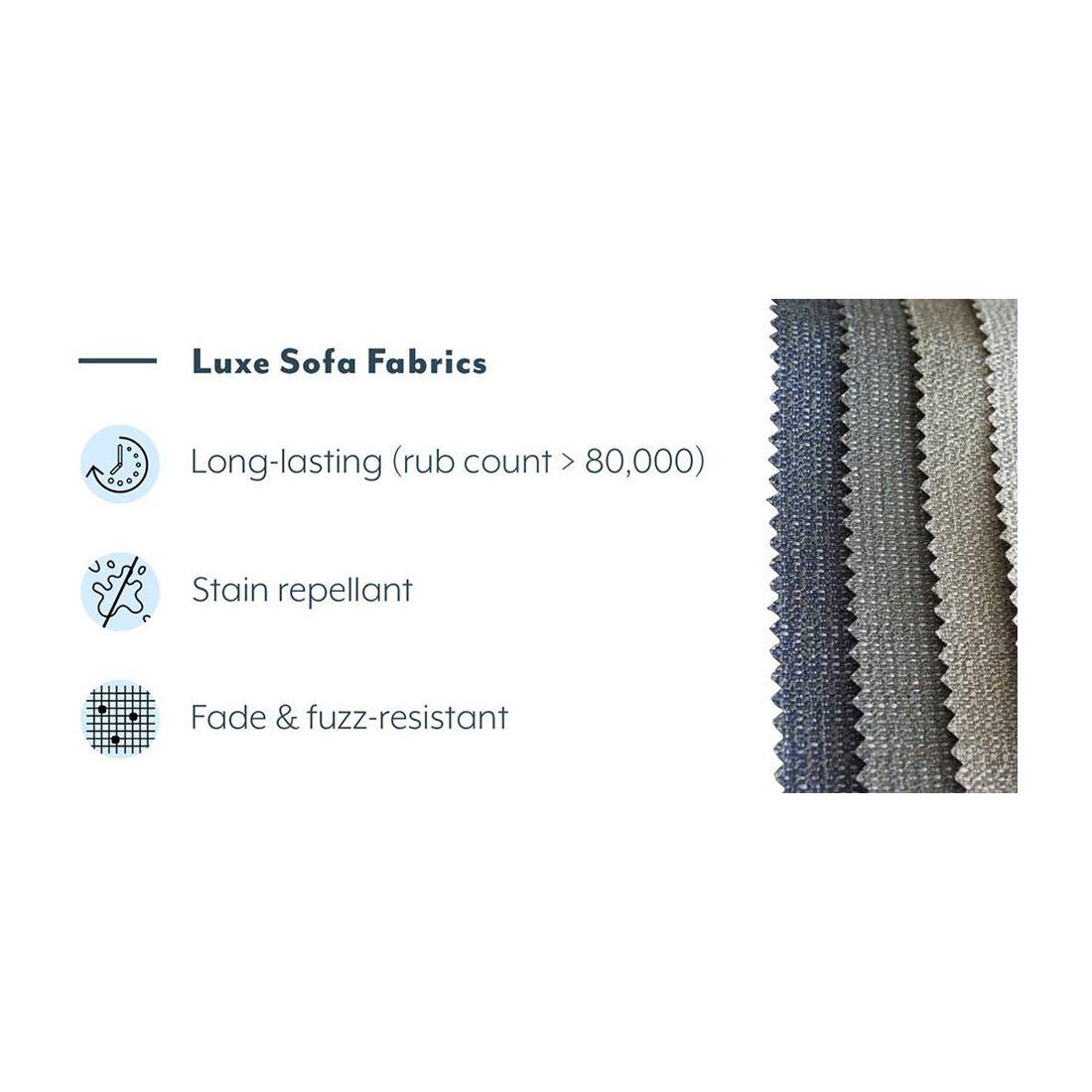 Apollo Compact 3 Seater Fabric Sofa