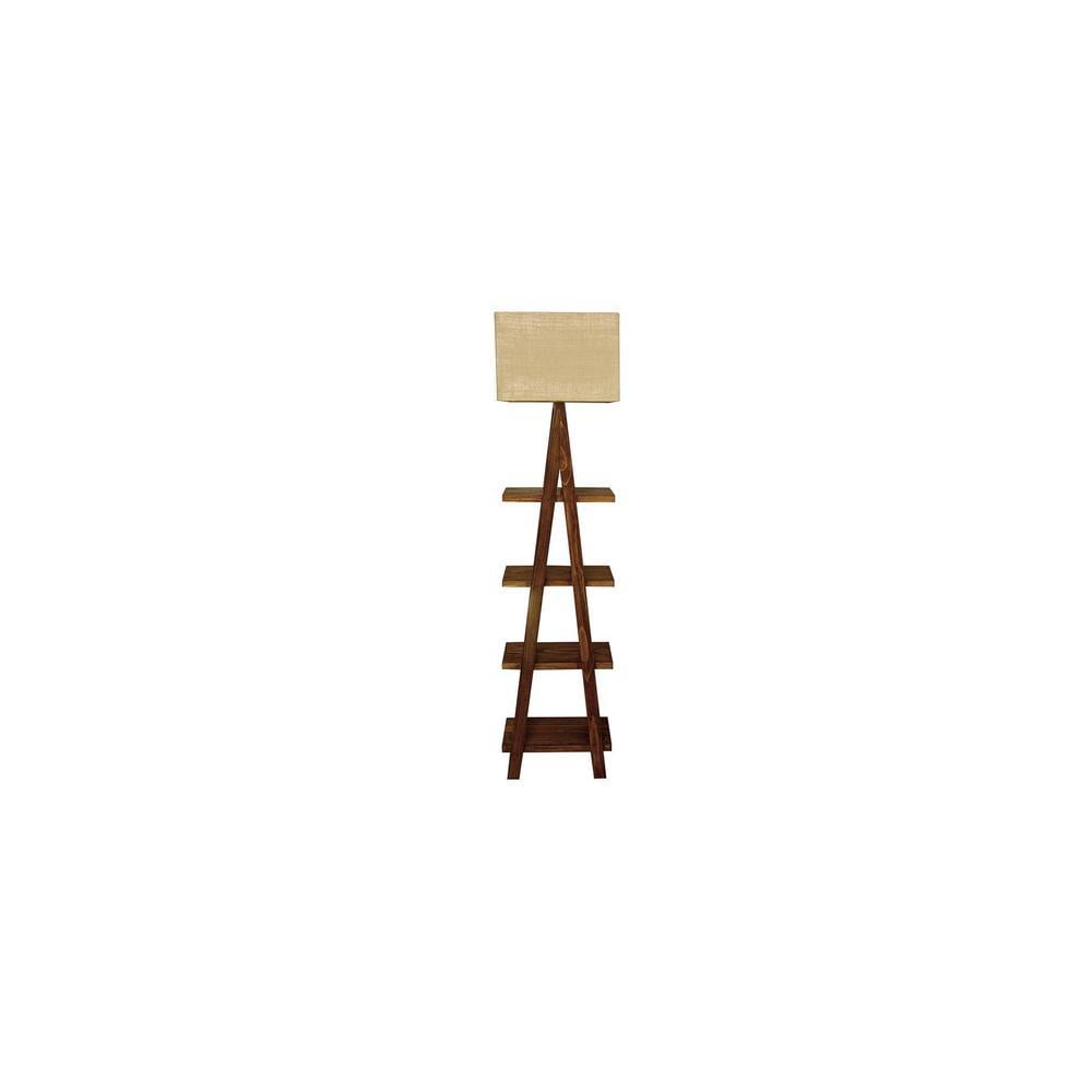 Louise Beige Jute Floor Lamp with Beige Jute Base