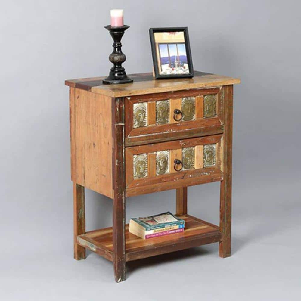 Shantay Bedside Table Distressed Finish