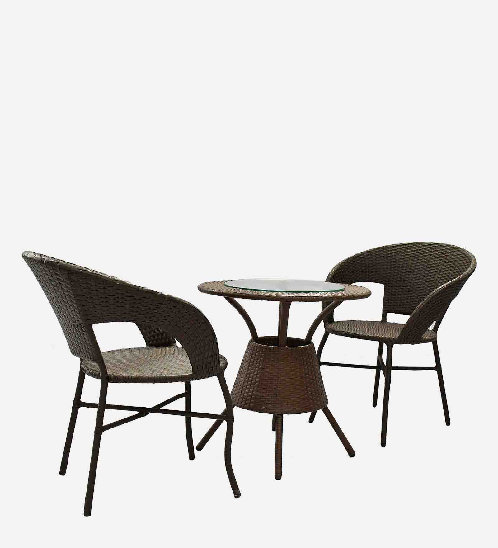 Ballarat  Wicker Chair In Bombay Brown Tone Finish