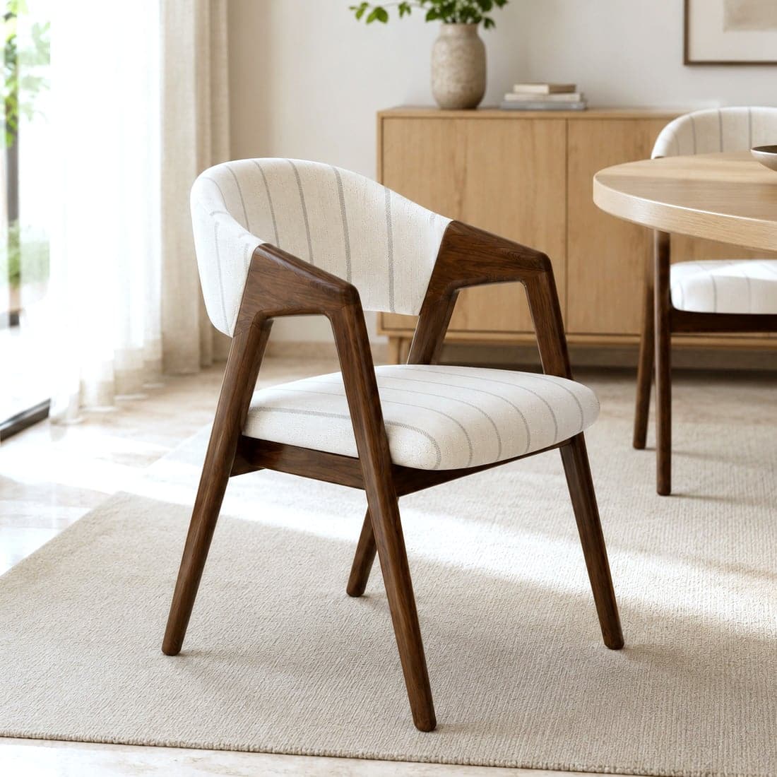Tashi Upholstered Back Dining Chair - HomeDfy
