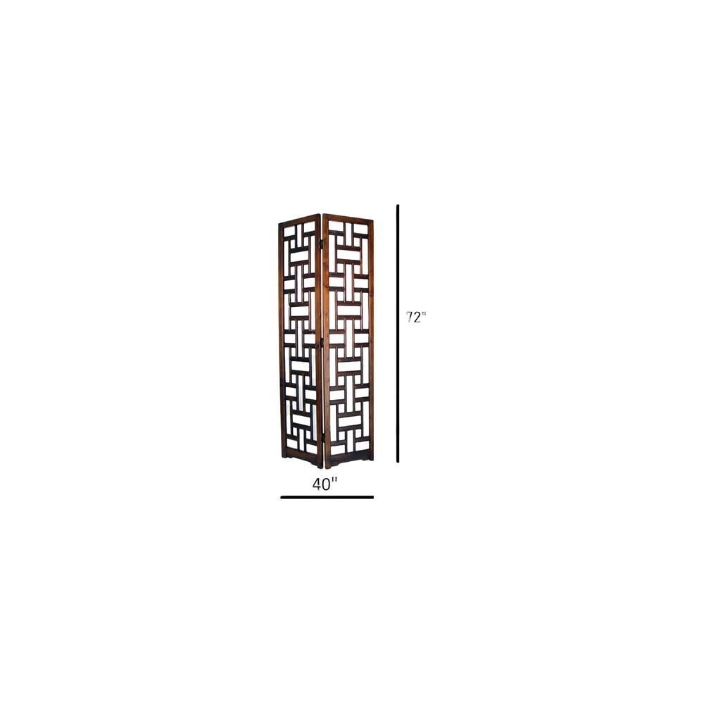 Jaida Solid Wood 4 Panel Room Divider