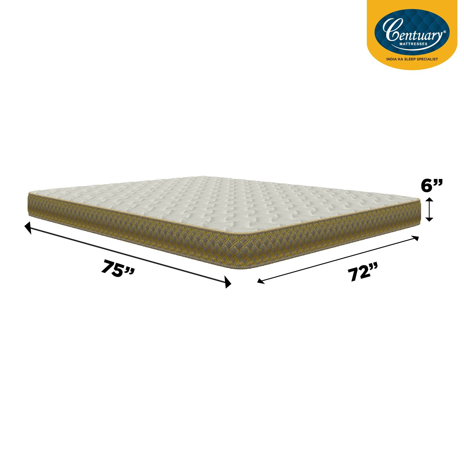 Softopedic - Reversible Foam Mattress (75 x 72 in, 6 Inches)