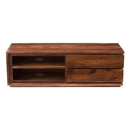 Vector Solid Wood TV Unit in Teak Finish