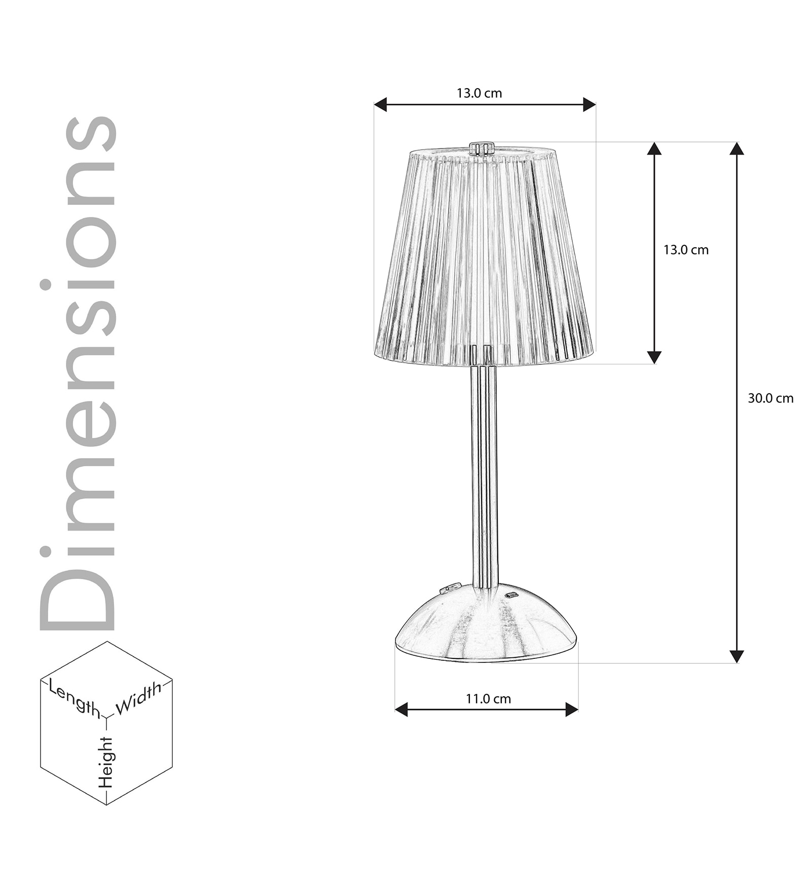 Dolby Modern Cordless Led Touch Control Dimmable 3 Light Color Tunable Table Lamp With Usb Rechargeable