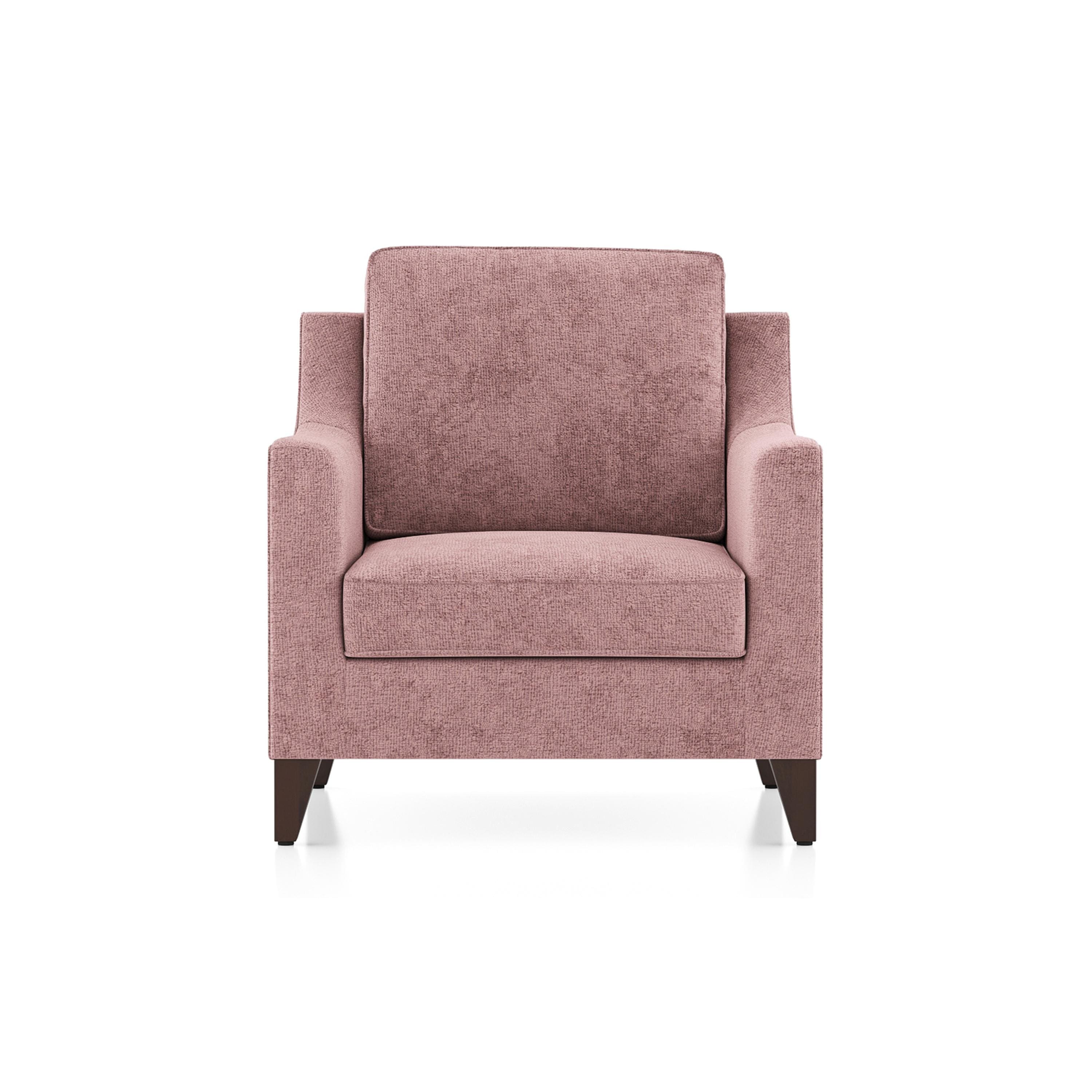 Abbey Sofa (Colour : Desert Rose, Cushion : Hard, Seating Capacity : 1 Seater)