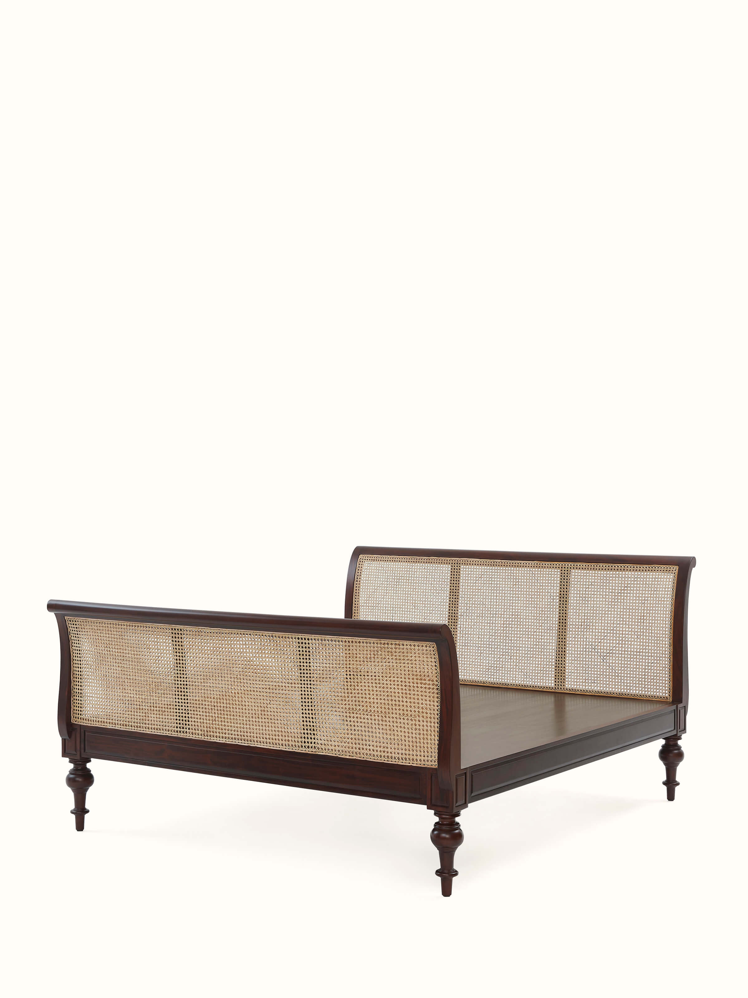 Mahogany Wood King-Size Bed