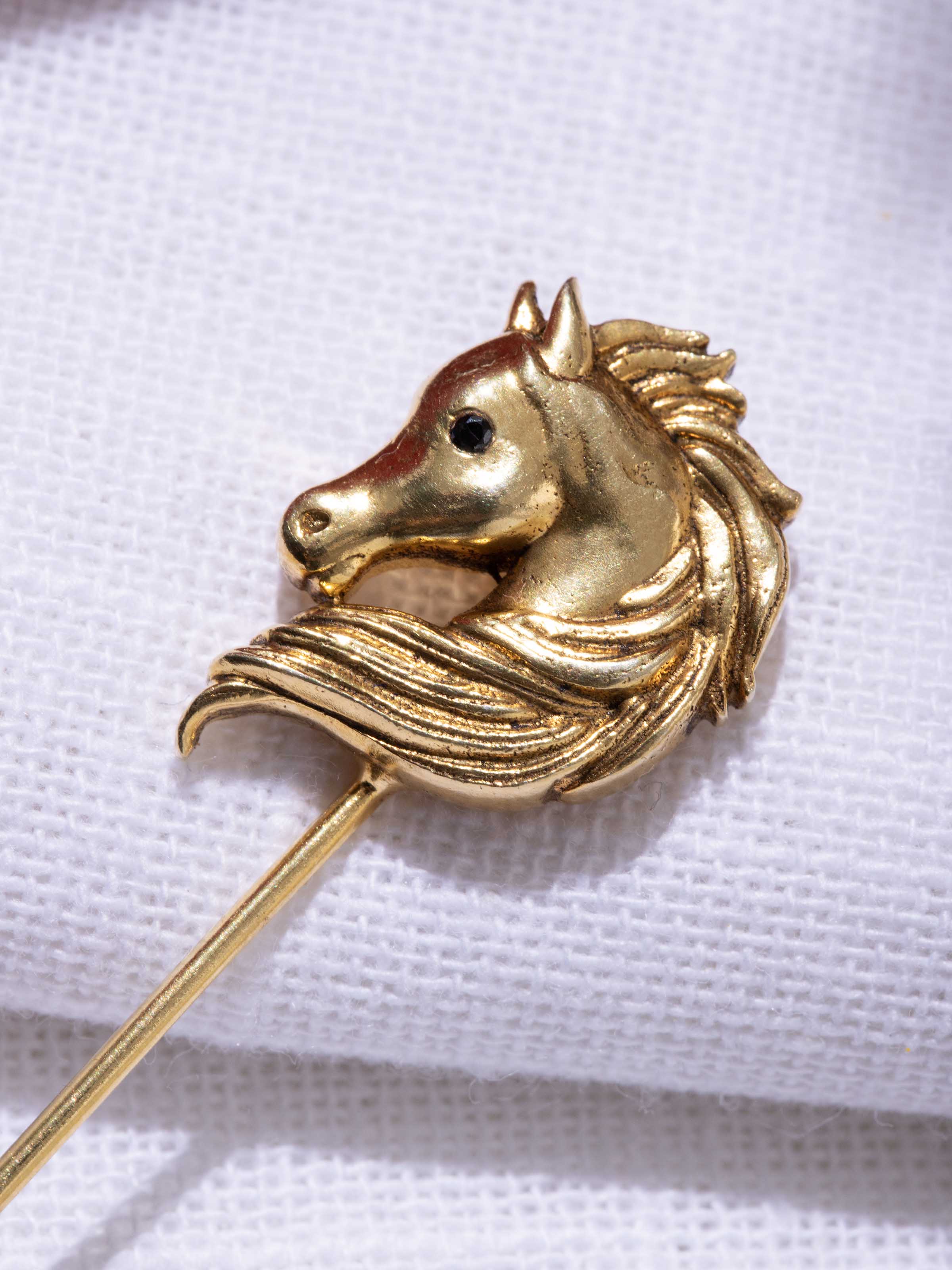 Detail shot of Silver Smithing Lapel Pin