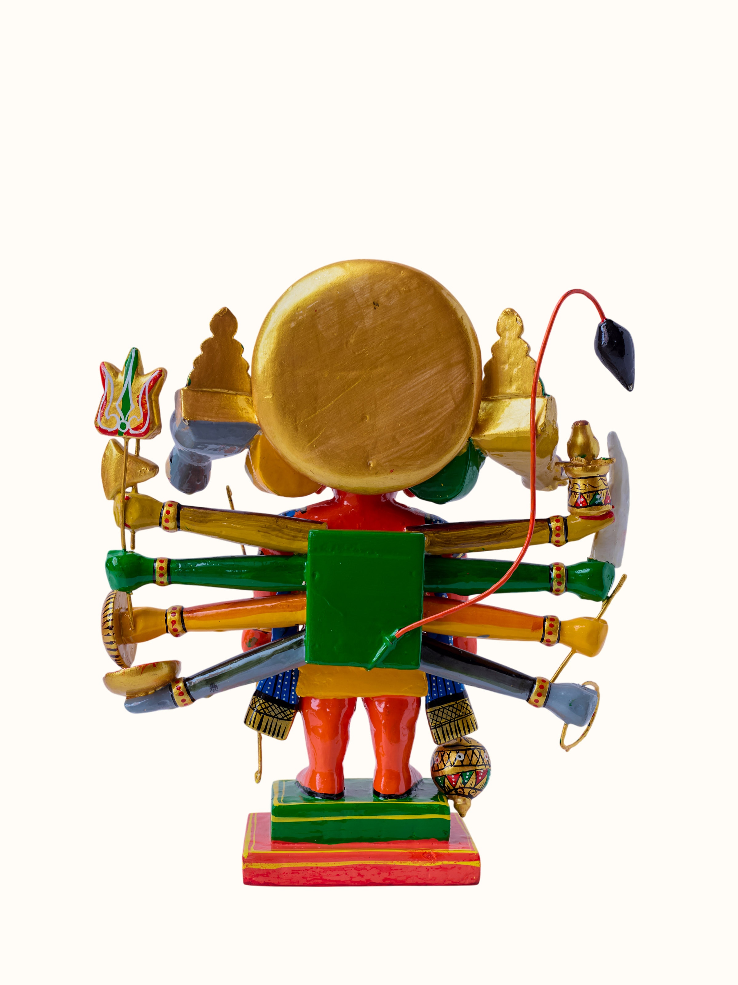 Wooden Panchmukhi Hanuman Idol
