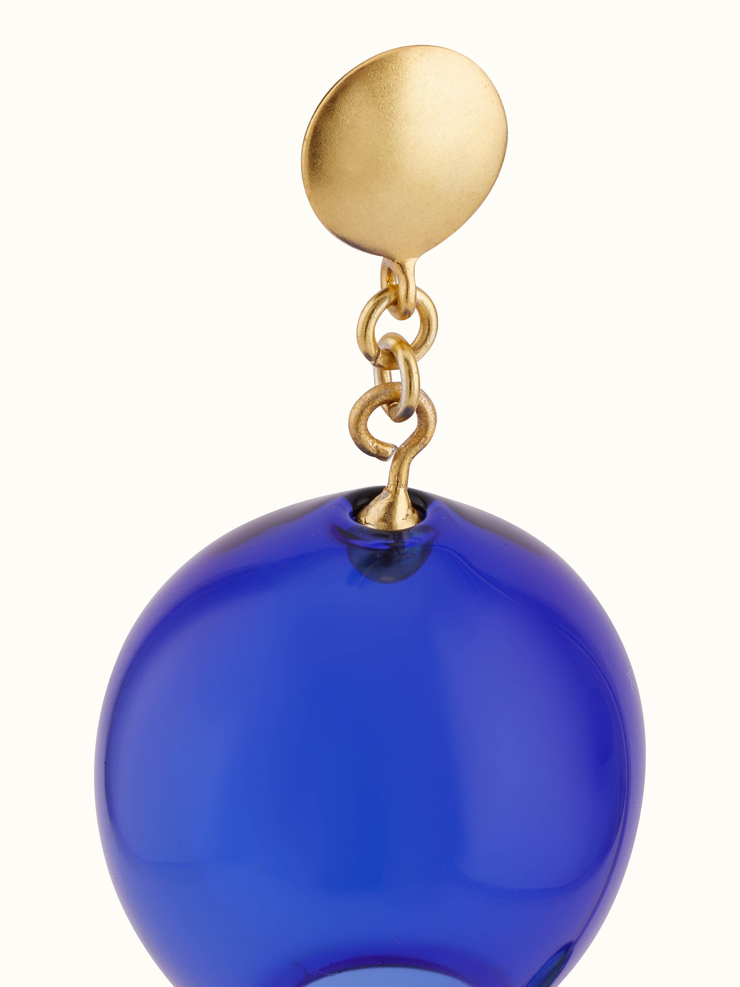 Silver Flame Glass Drop Earrings