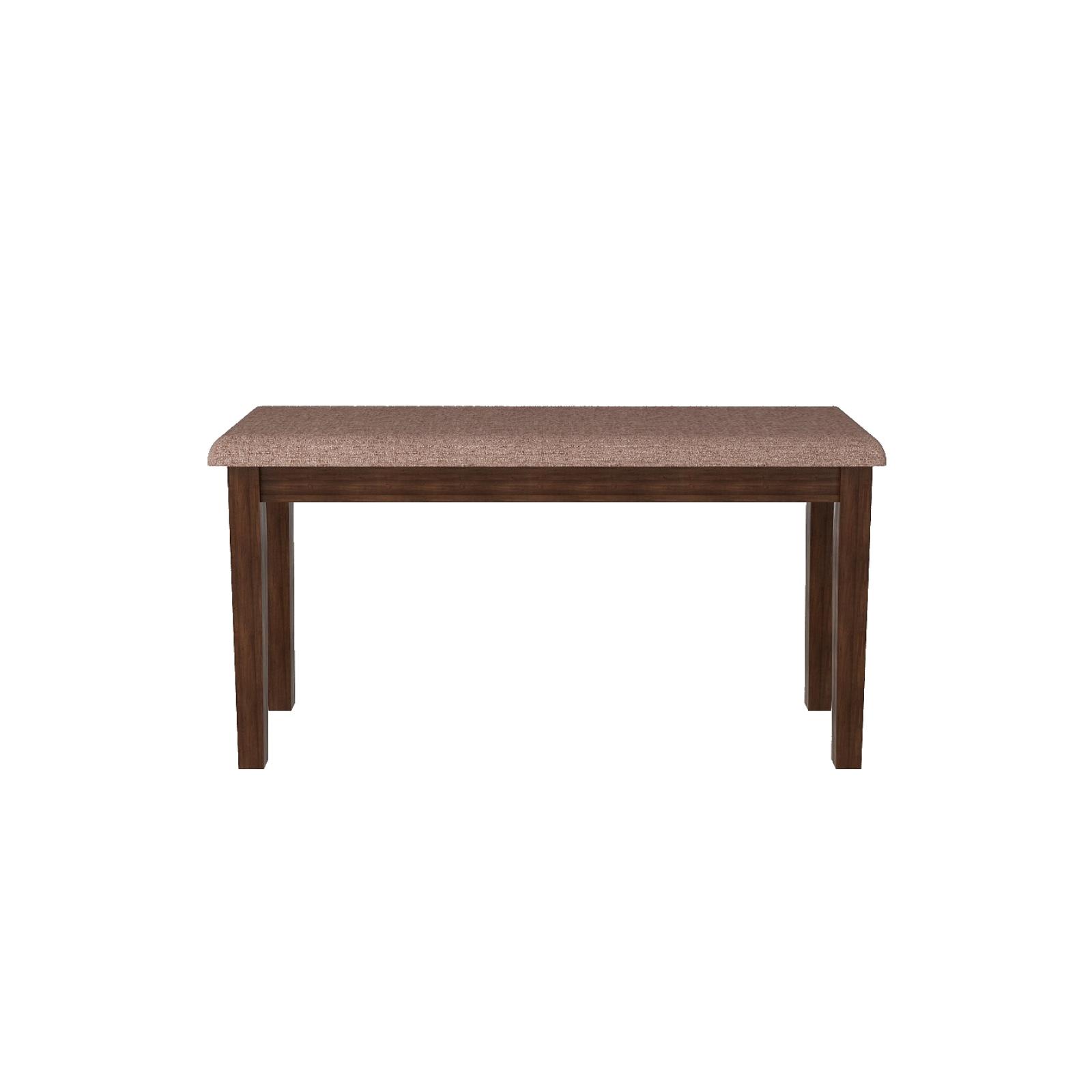 Monterey 4 Seater Dining Set with 1 Bench and 2 Chairs (Rubberwood, Dark Cappuccino Finish)