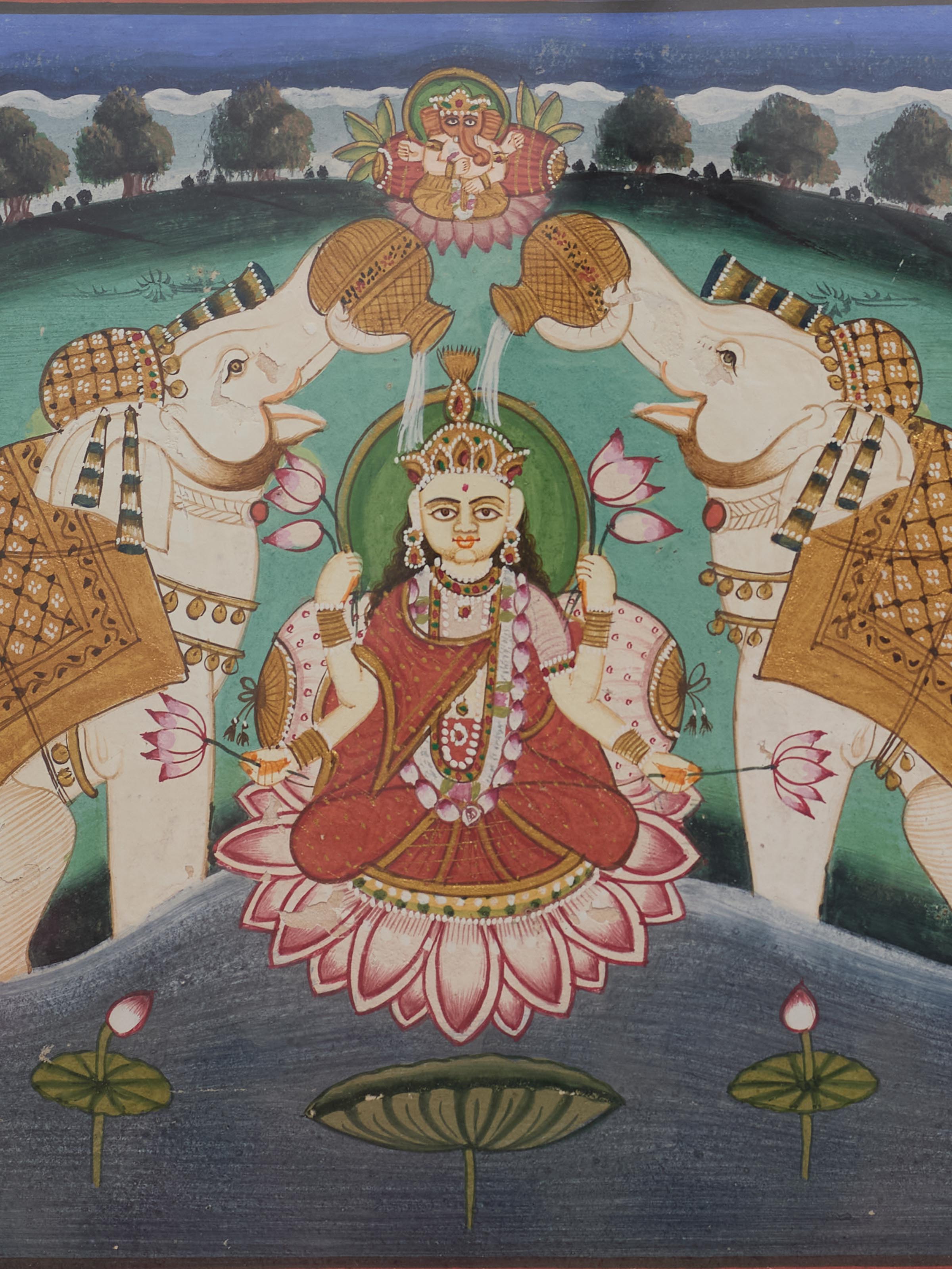 Laxmi Ji Miniature Painting