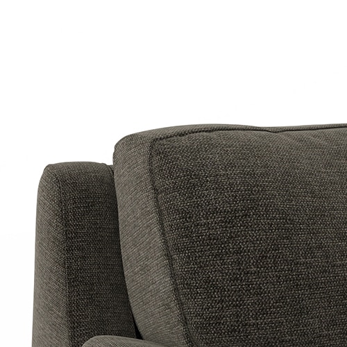 Farina Premium 1 Seater Fabric Sofa in Smoke Grey Colour