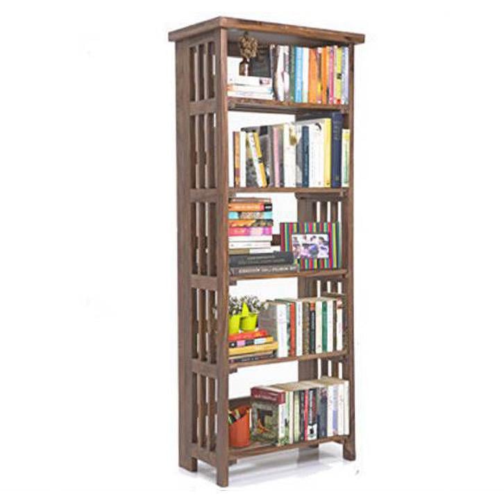 Rhodes Solid Wood Bookshelf in Teak Finish