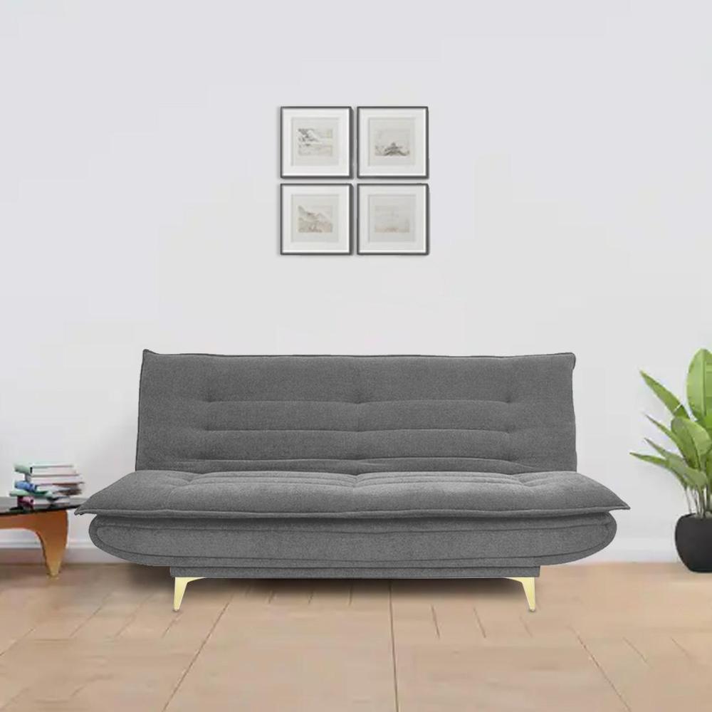 Merol 3 Seater Fold Out Sofa cum Bed  in Grey Colour