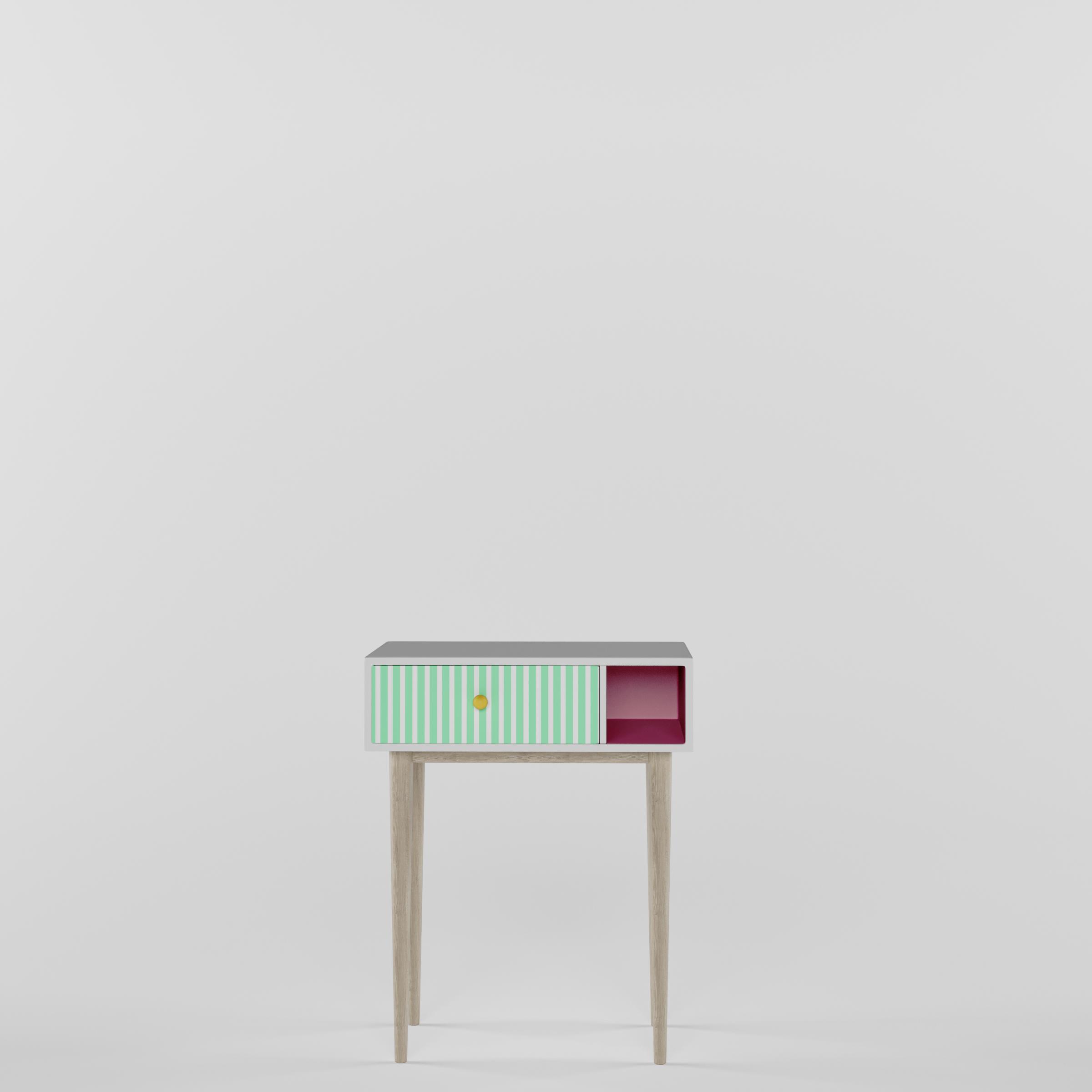 Craft Villa Toddlers Table With Display Cabinet In White & Pink Colour