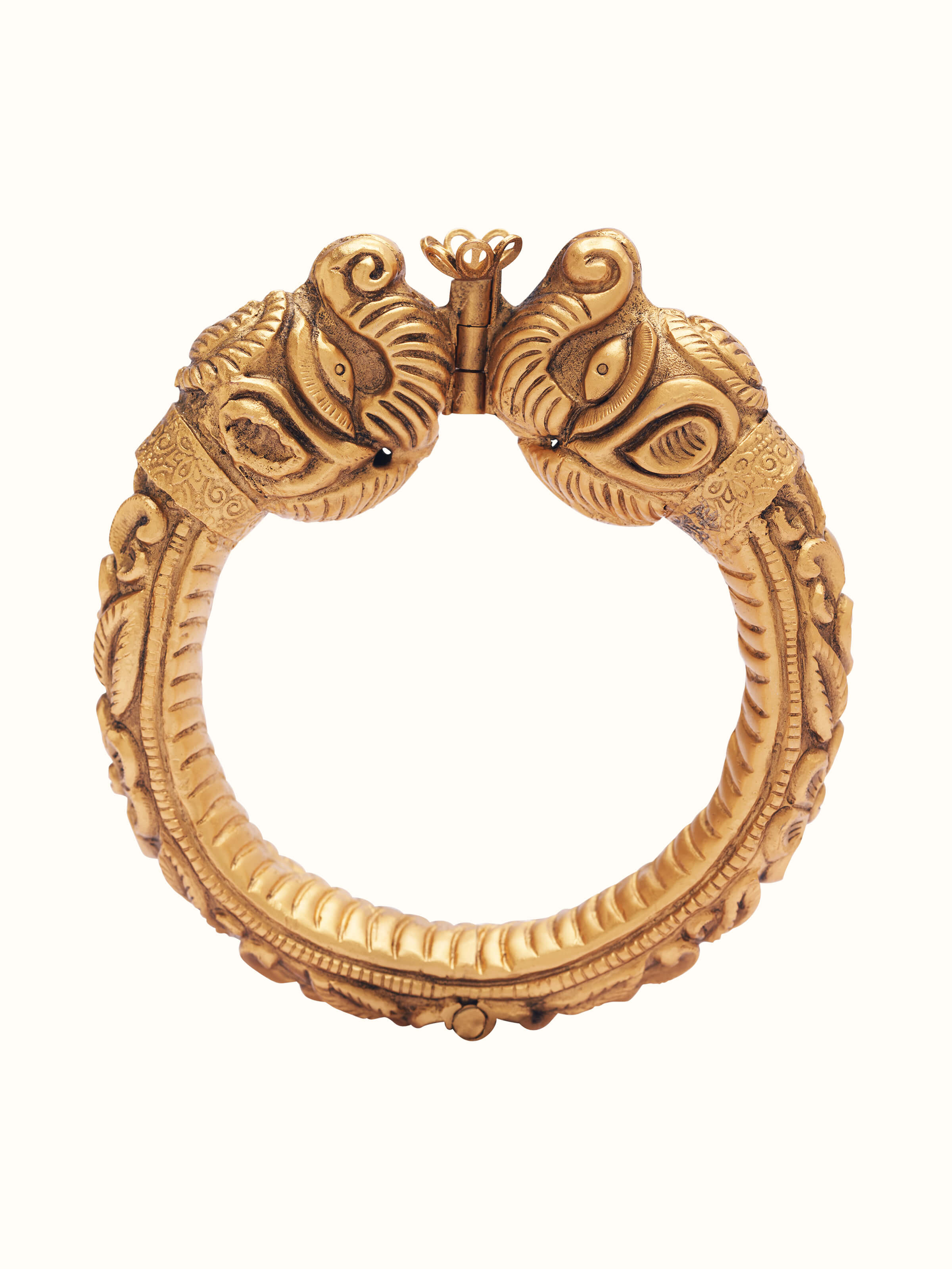 Front view of Silversmithing Kada showcasing elegant silver craftsmanship and design.