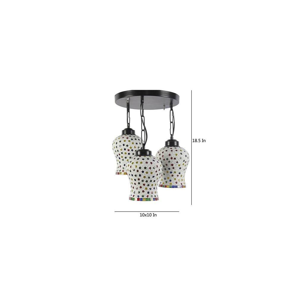 Denver Multicolour Glass Cluster Hanging Light