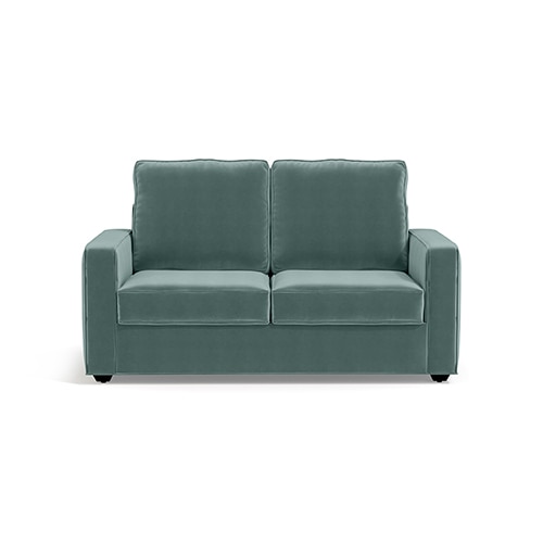Apollo Sofa Set (Colour : Dusty Turquoise Velvet, Cushion : Soft, Back Type : High Back, Seater : 3+2+1)