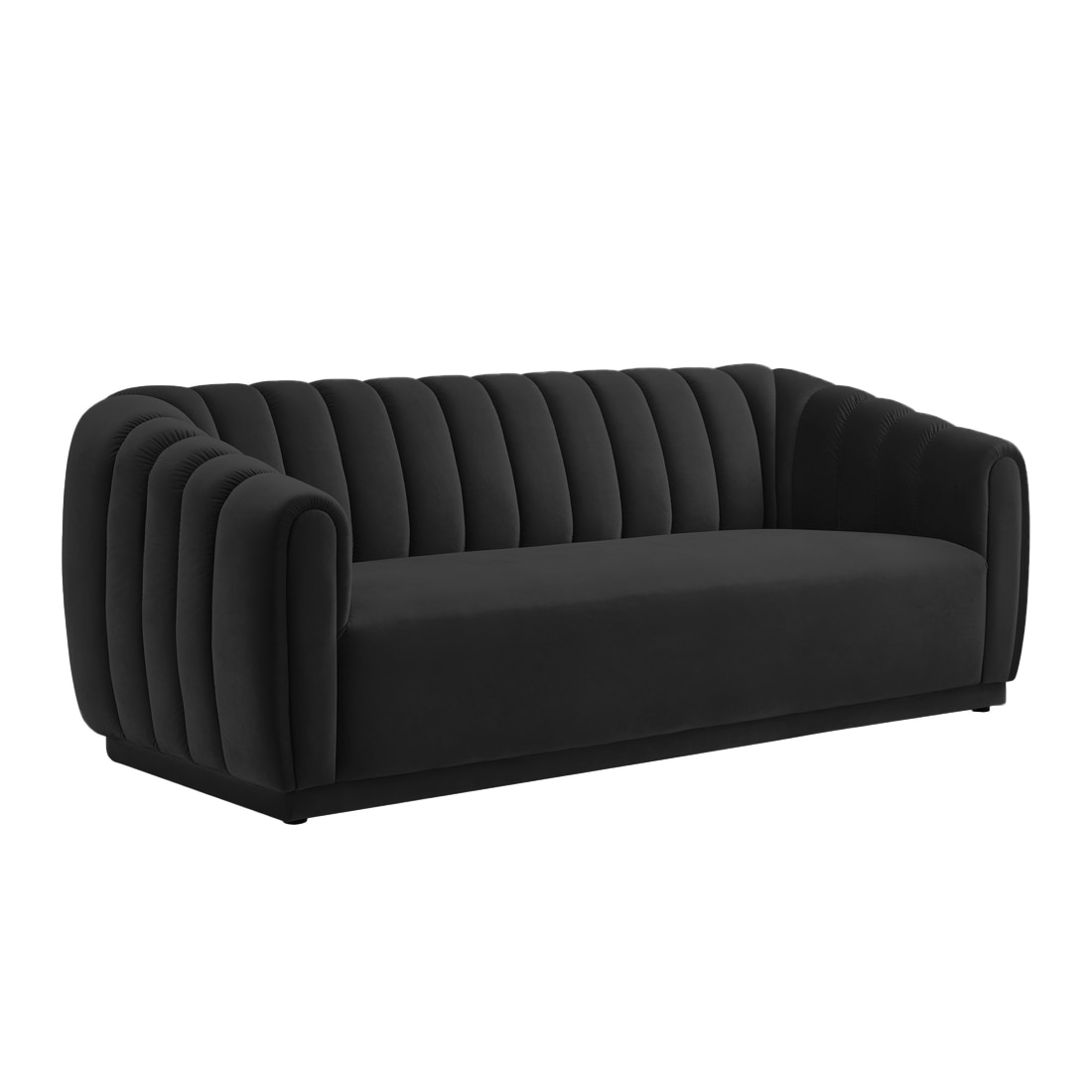 Rosa Fabric Sofa (Black)