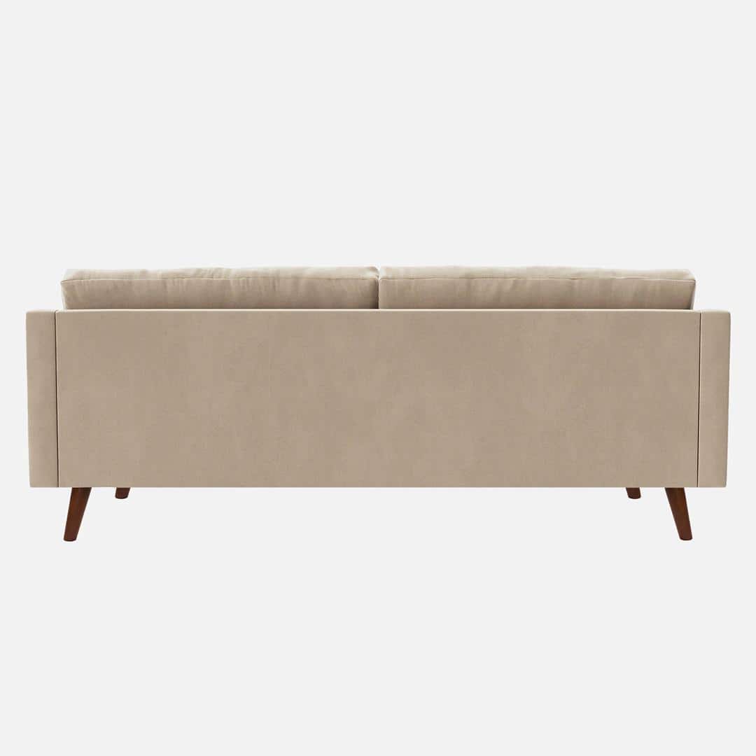 Reiti Velvet 3 Seater Sofa in Cream Colour