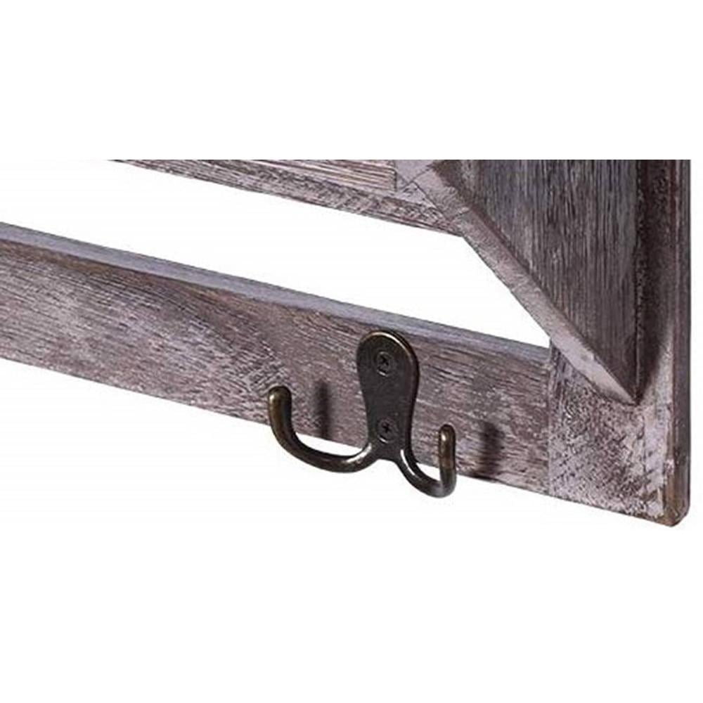 WOODENMOOD Rectangular Wall Rack