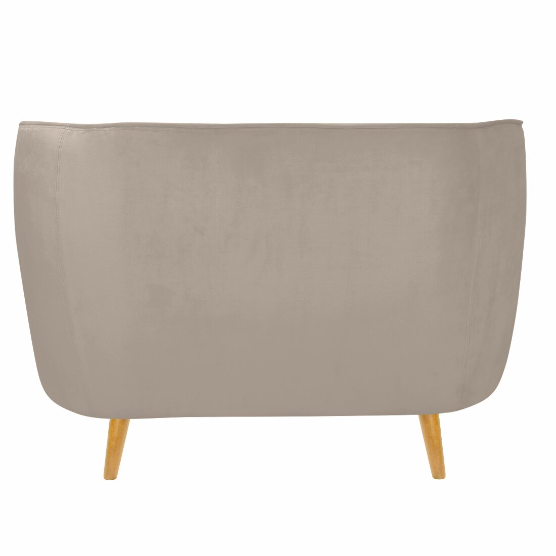 Nero Velvet 1 Seater Sofa in Cream Colour