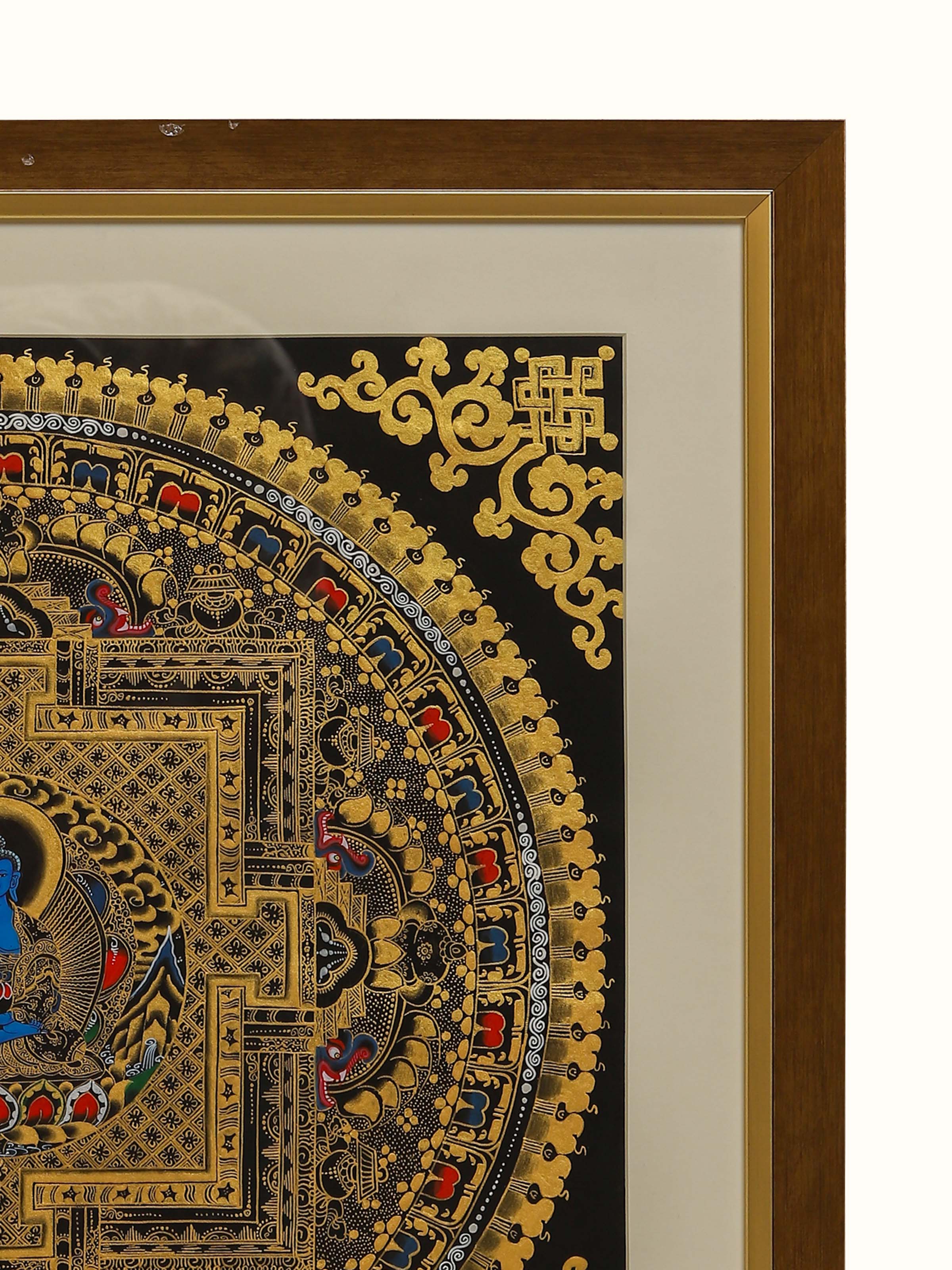 Medicine Buddha with Mantra Thangka Painting