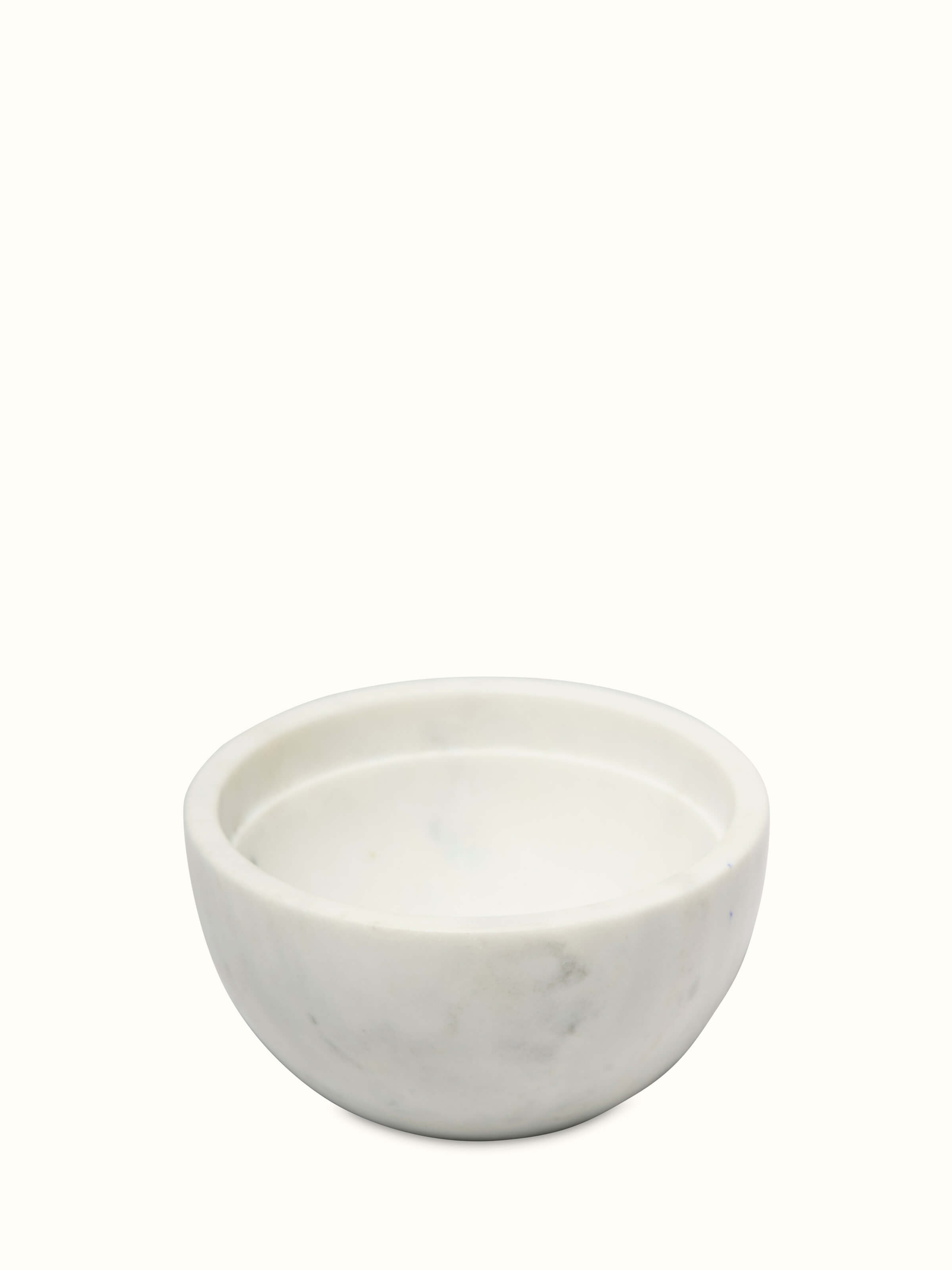 Close-up of Polished Blue Pottery Marble & Wood Devotional Container capturing the details of the pottery and marble work