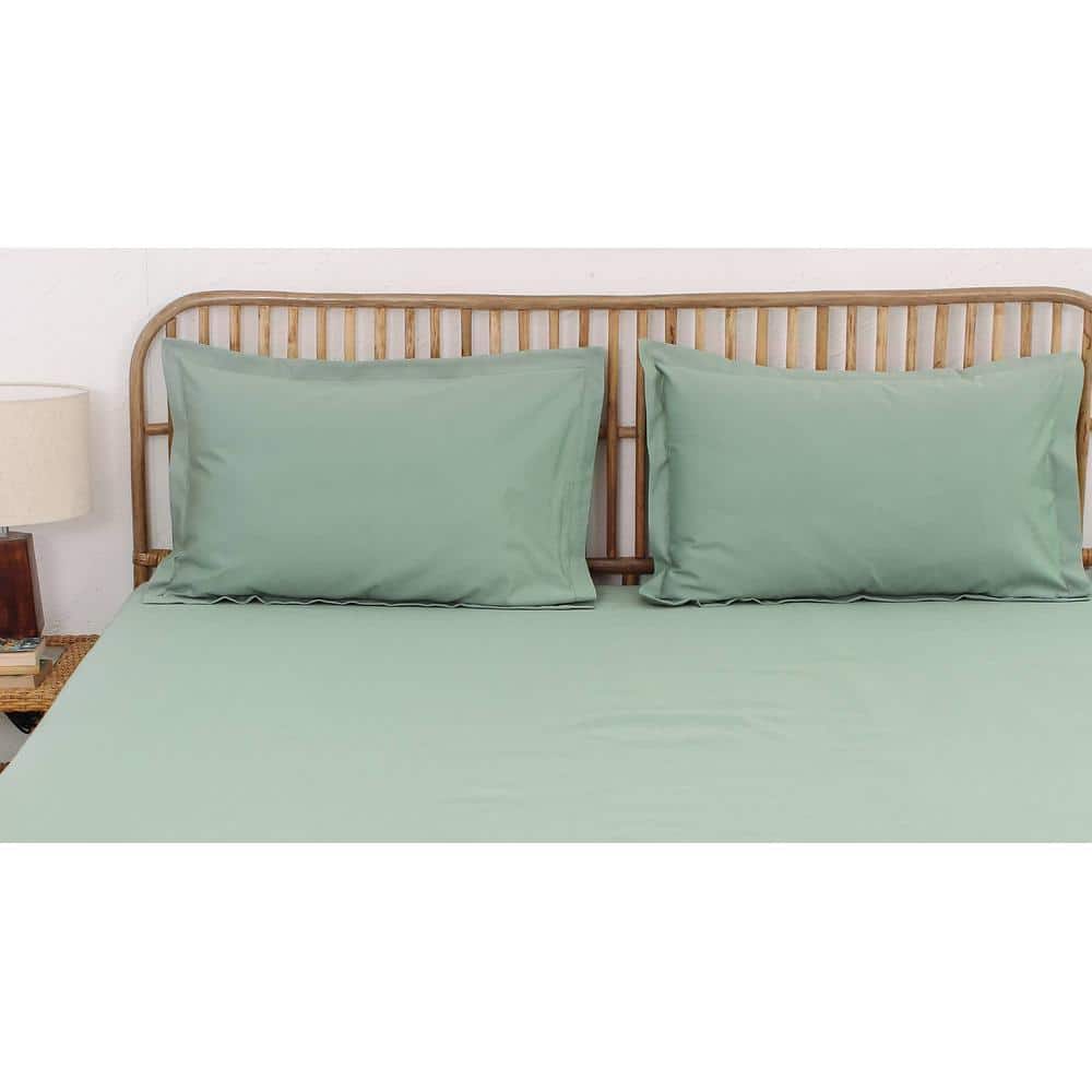 Sage Double Bedsheet Set Green