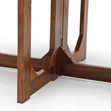 Danton 3 To 6 Folding Dining Table In Teak Finish