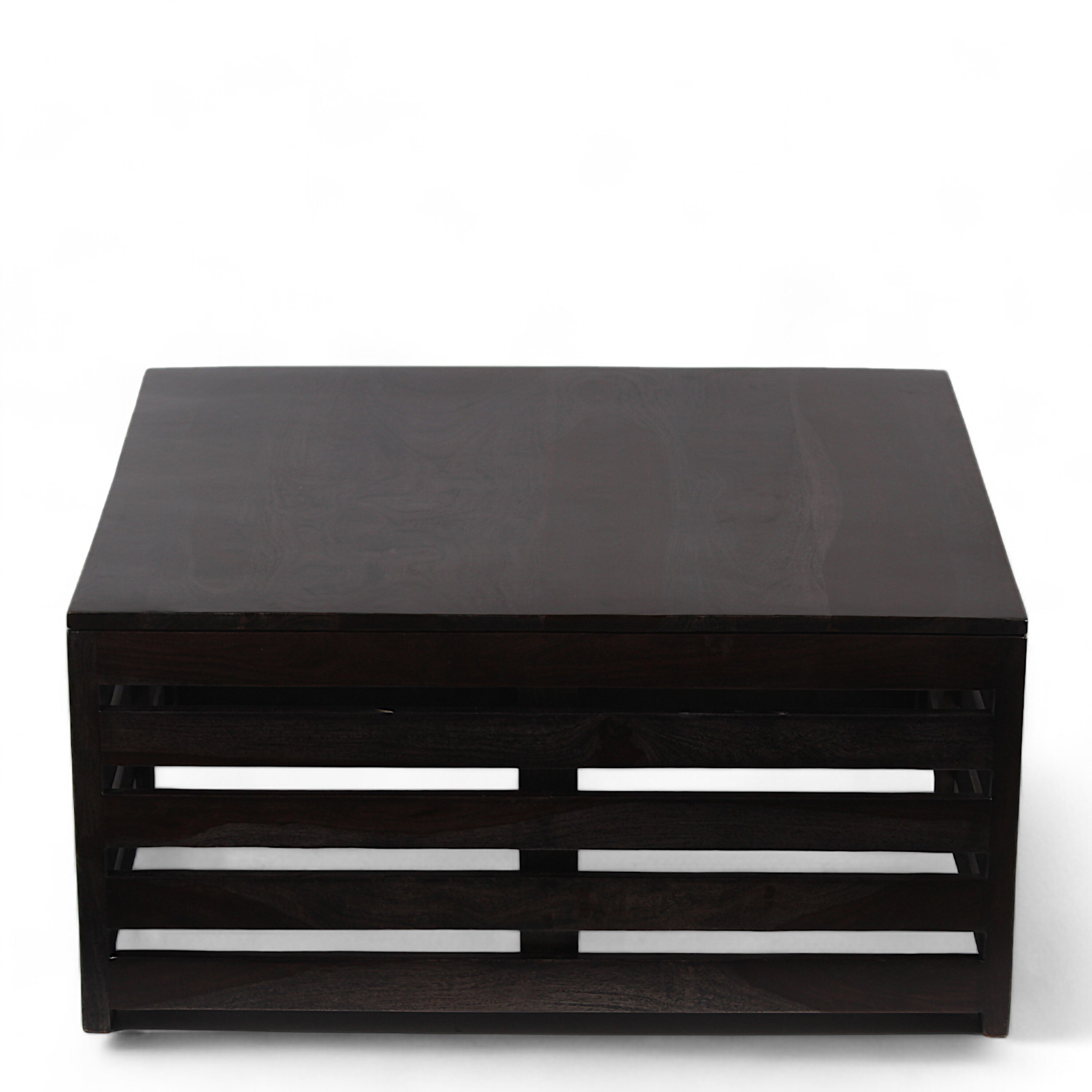 Kingsville Sheesham Wood Coffee Table In Mahogany Finish