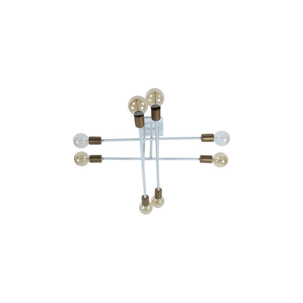 Eight Head Sputnik White Mordern Chandelier