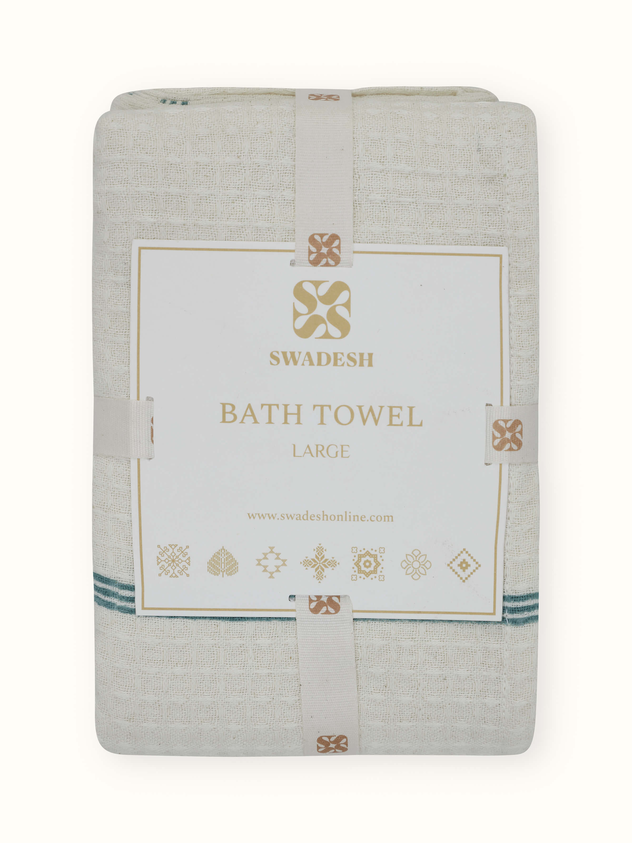 Detailed close-up of Yellow Sanganeri Towel, capturing fine floral patterns and fabric softness.