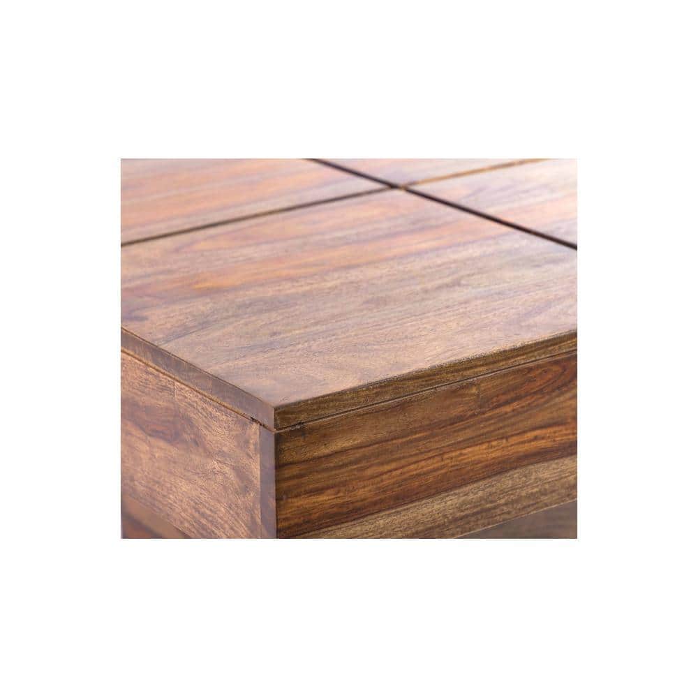 Montreal Sheesham Wood Coffee Table In Teak Finish