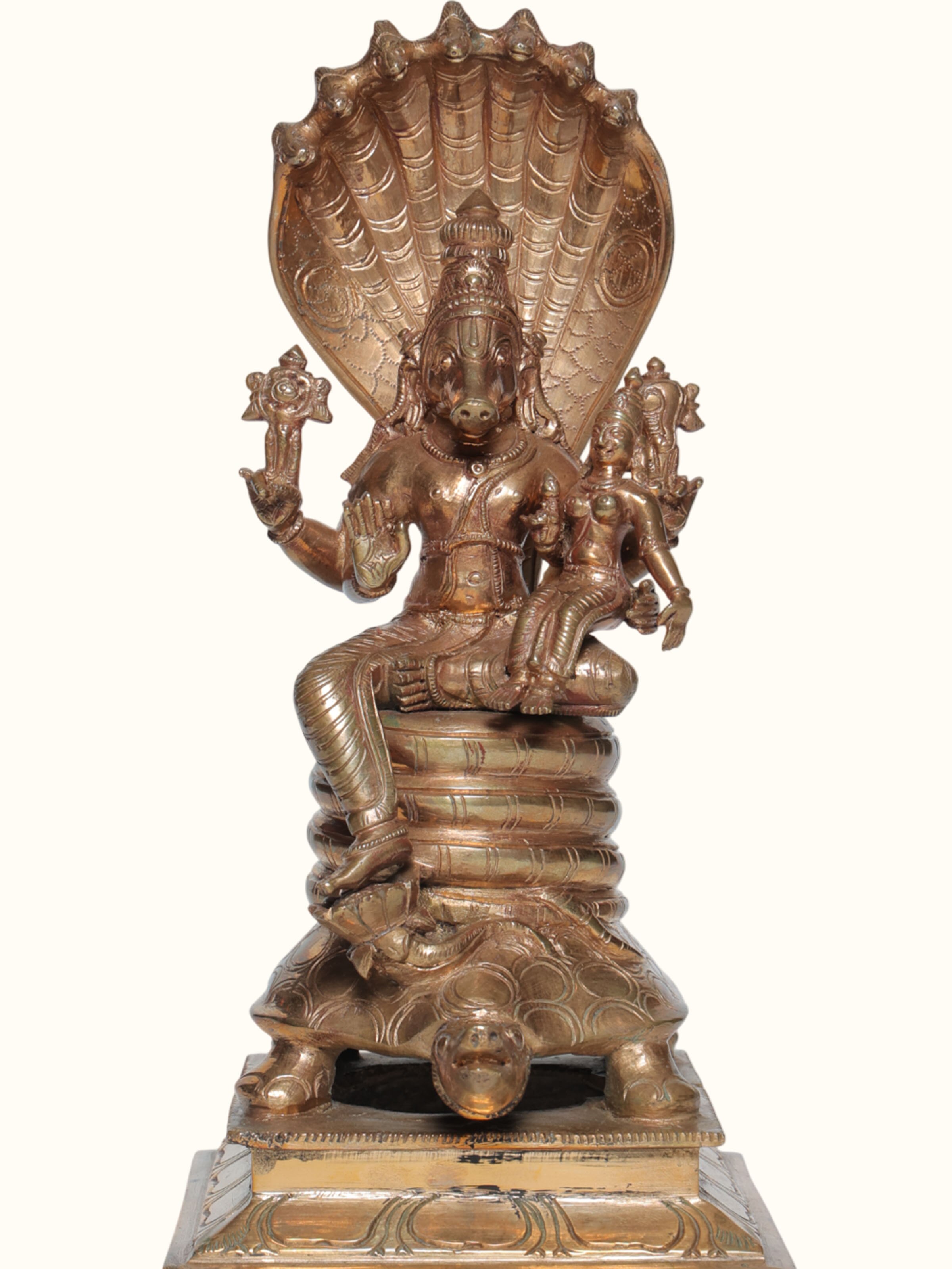 Bronze Cast Lakshmi Varaha Idol