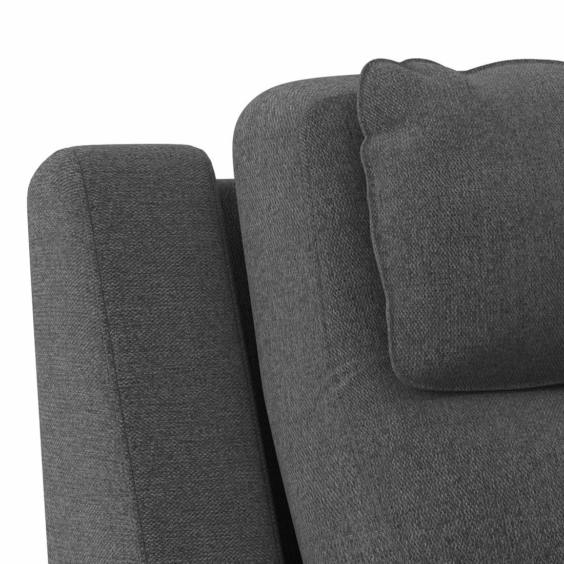 Emila Fabric Three Seater Motorized Recliner in Grey Colour