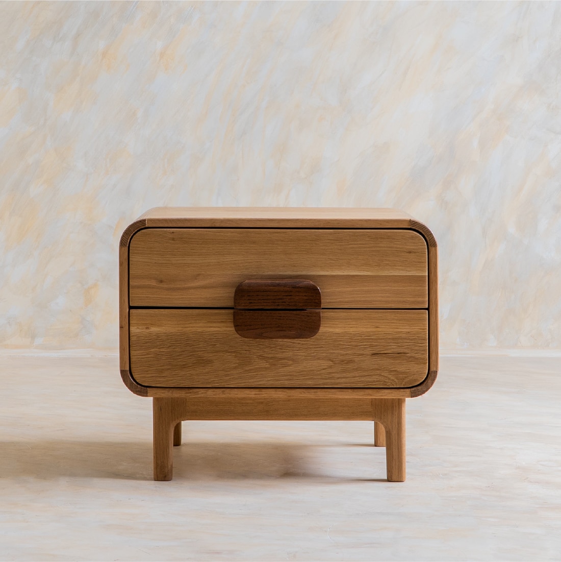 Tuskar Solid Wood Bedside Table in Brown Colour - Orange Tree