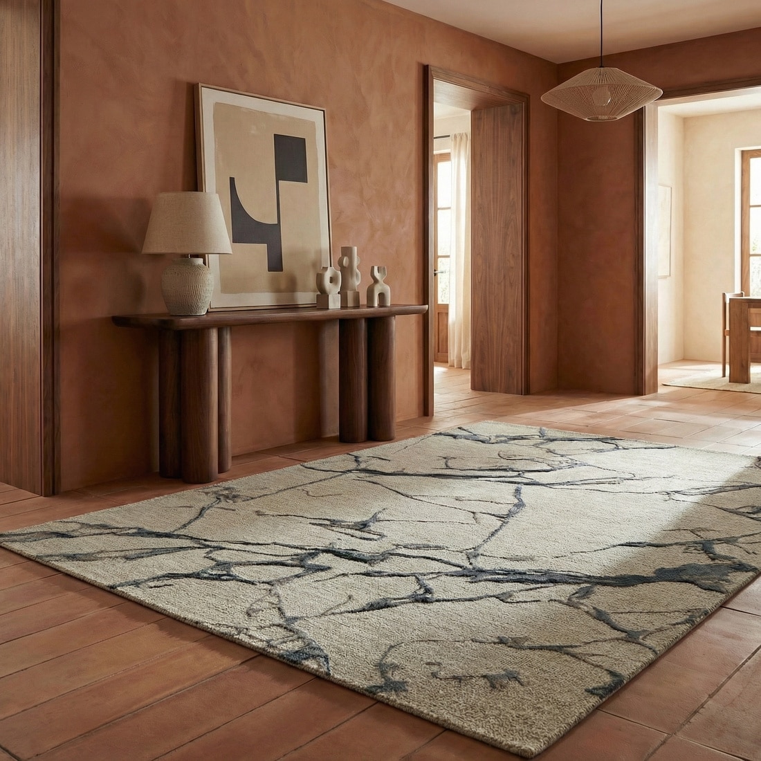 Jaipur Rugs Soft Marble Wool Viscose Tufted Rug Gray 6x9 ft - Jaipur Rugs
