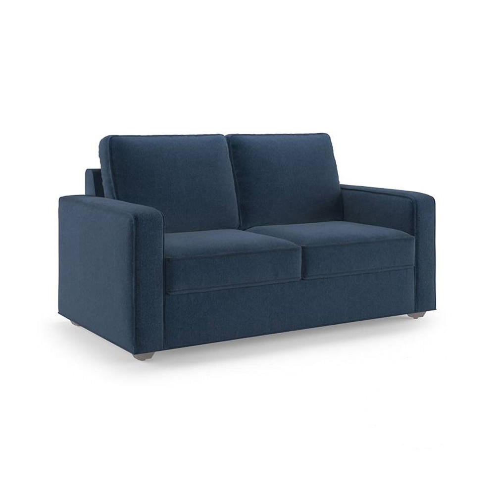Apollo Compact Sofa Set (Colour : Lapis Blue, Cushion : Soft, Back Type : Regular, Seater : 2+1+1)