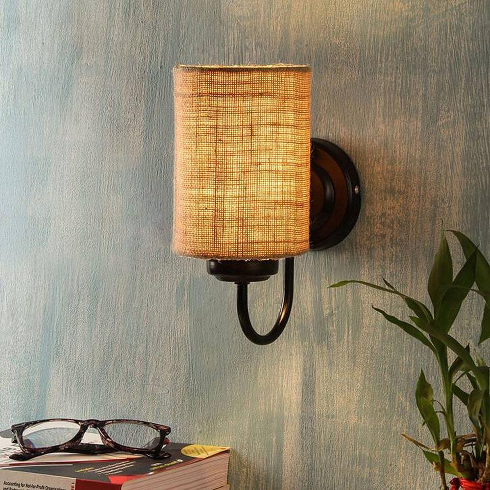 Robert Beige Natural Fiber Wall Light