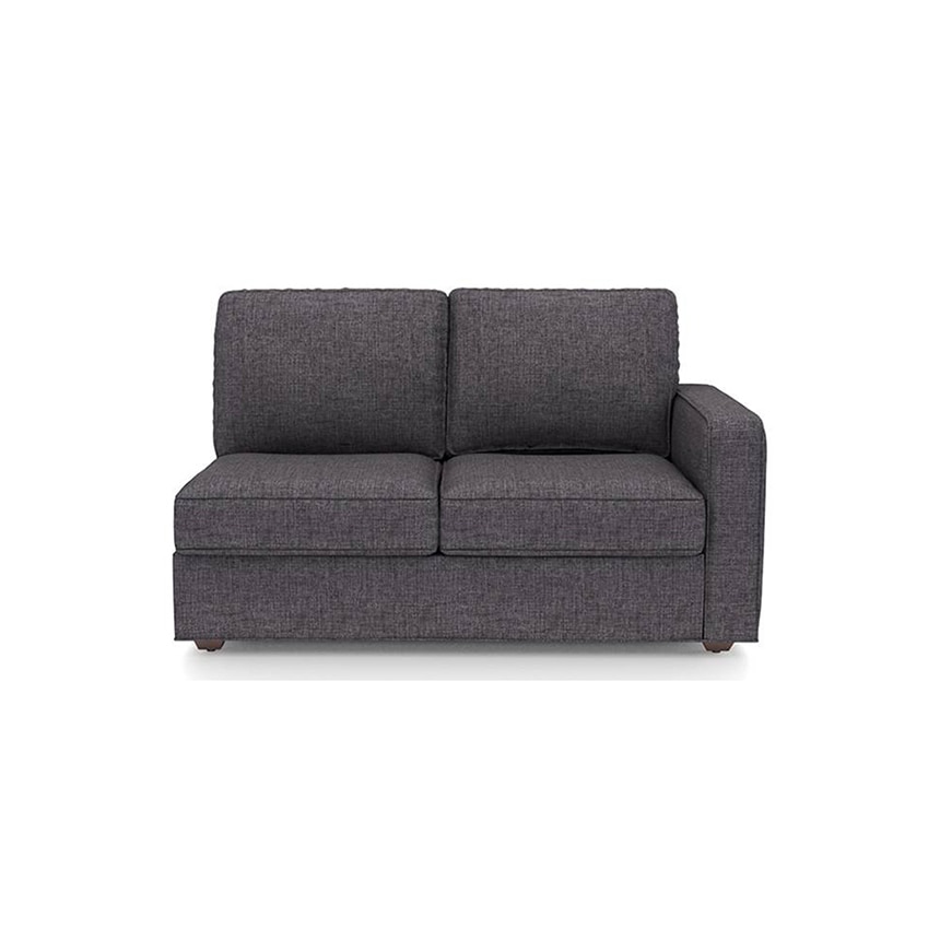 Apollo Compact Sofa (Colour : Steel, Cushion : Soft, Back Type : Regular, Seating Capacity : Left Aligned 2 Seater + Left Aligned Chaise)