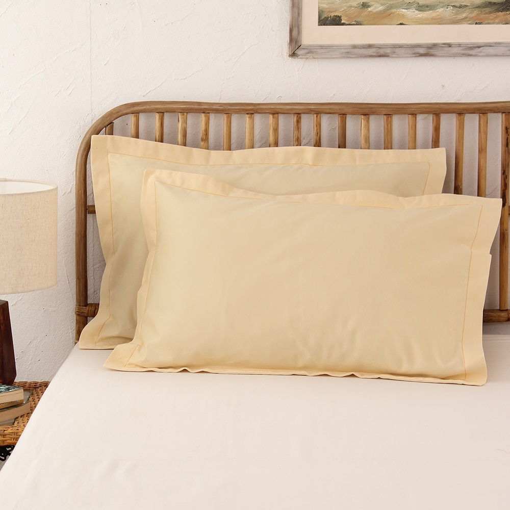 Ginger Set Of 2 Pillow Covers with Beige colour - House This
